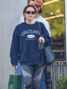 Graceland Elvis Memphis Navy Crewneck Sweatshirt